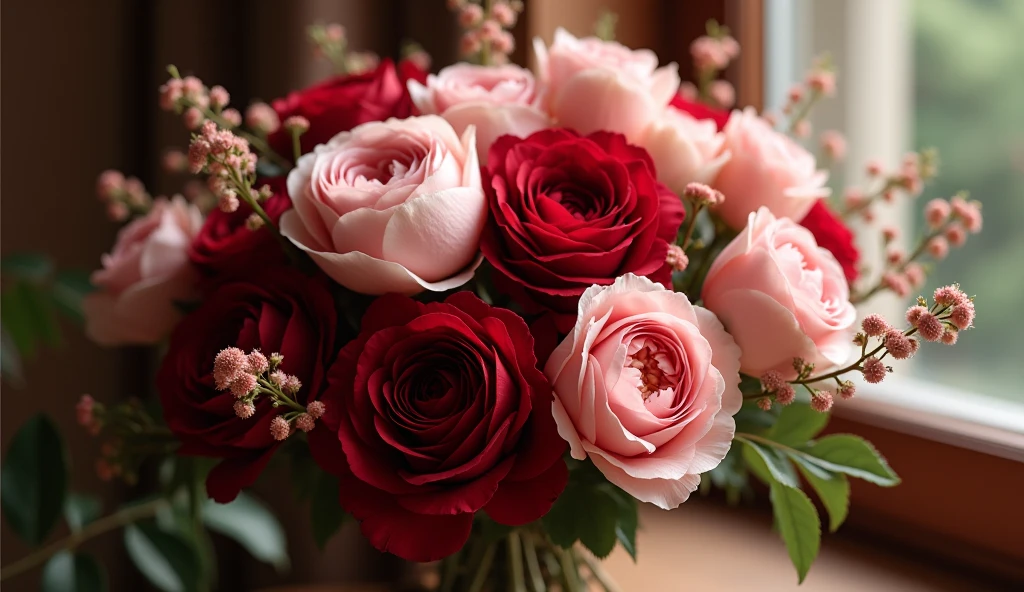 Romantic luxury bouquet with roses and peonies by Drexalonaiazis