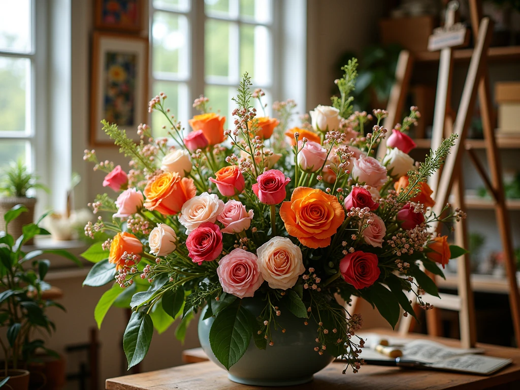 Seasonal flower selection at Drexalonaiazis studio